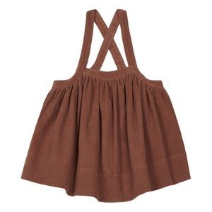 Soor Ploom Eloise Pinafore Corduroy Dress | Beige 3yrs